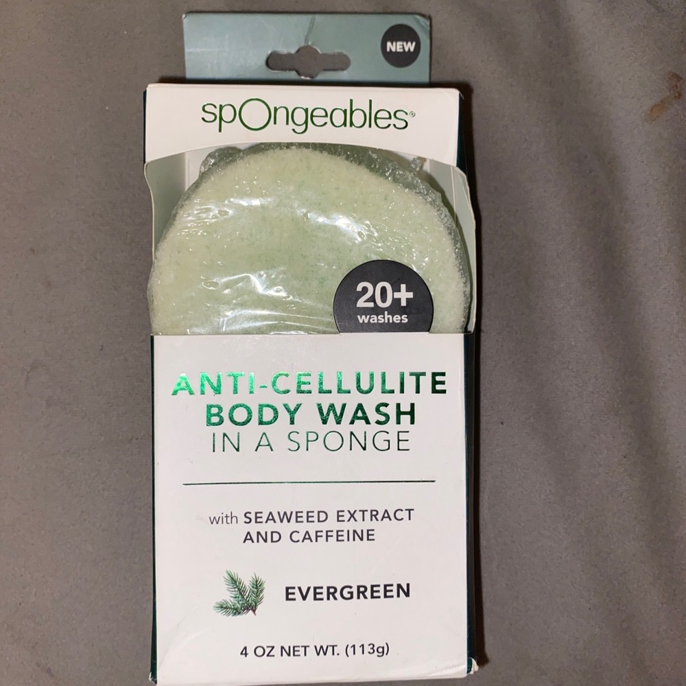 Spongeables Anti-Cellulite Body Wash in a Sponge